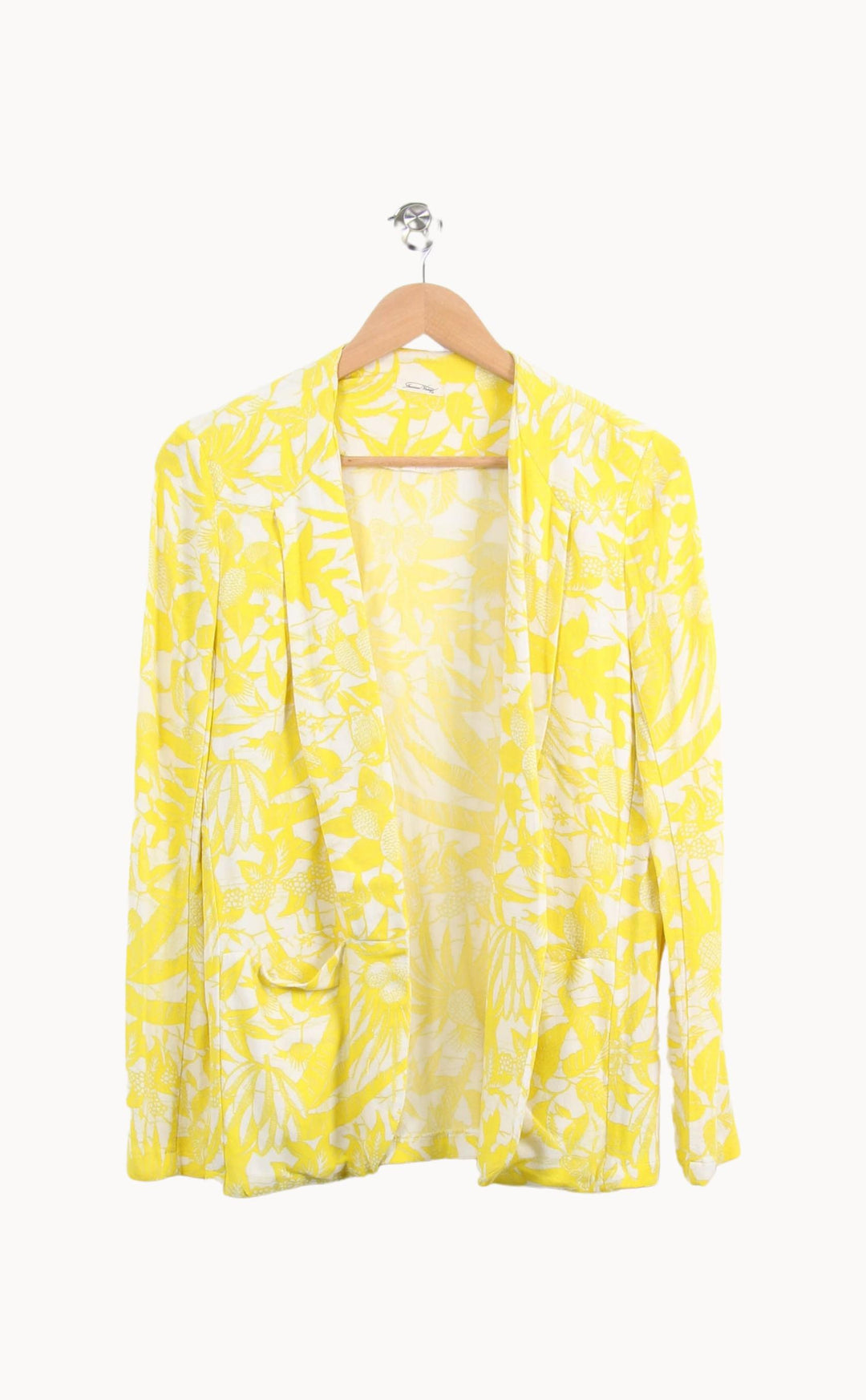 Blazer Jaune et Blanc - Taille M/38 de la marque American Vintage | PARAD61570 - Vendu par Paradigme - Image 2