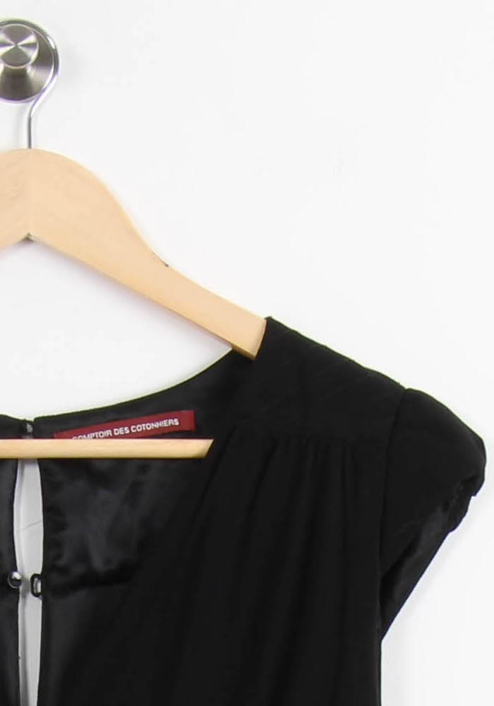 Robe Cache-Cœur Noire - Taille L/40 de la marque Comptoir des Cotonniers | PARAD61579 - Vendu par Paradigme - Image 3