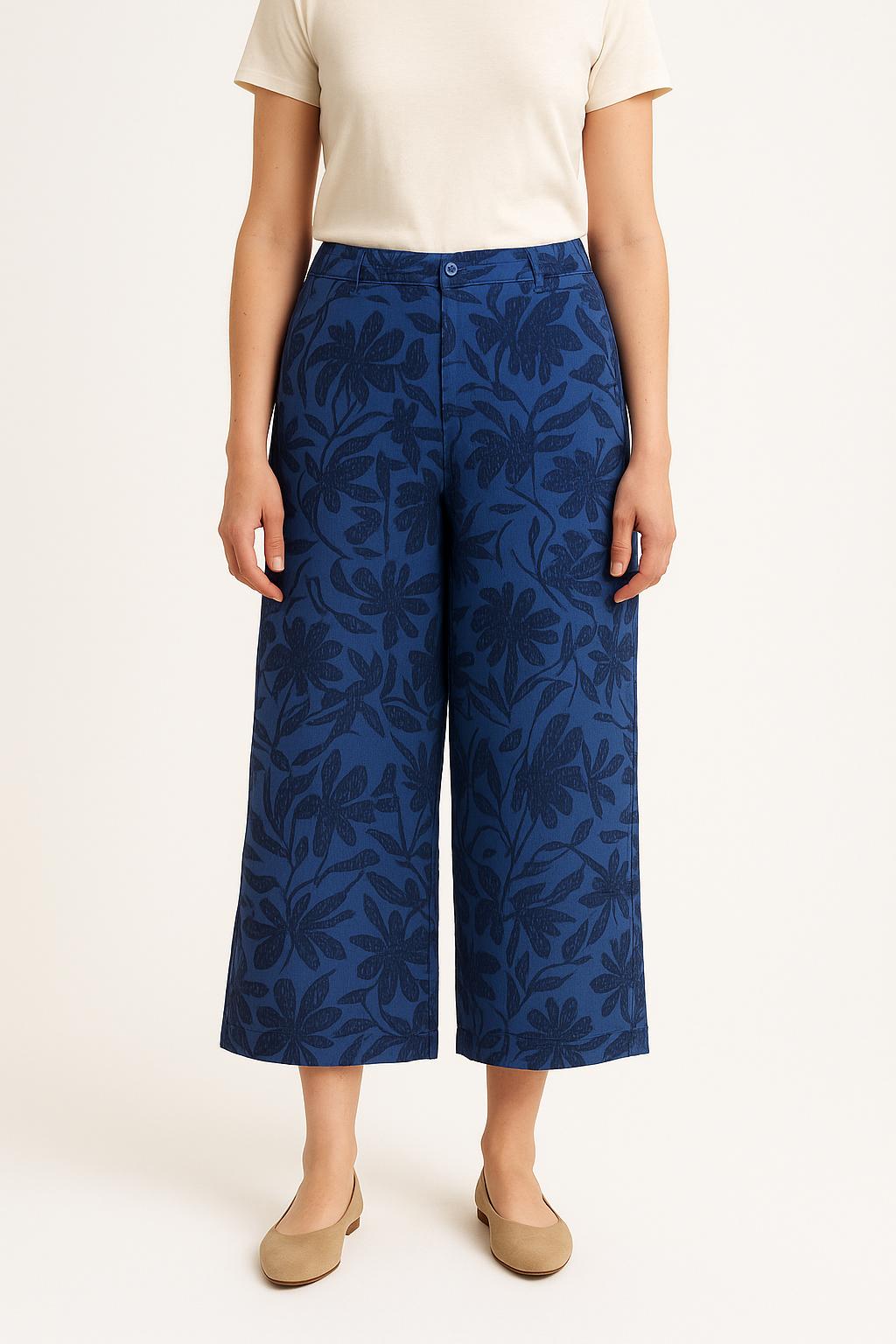 Pantalon Large Bleu - Taille L/40 de la marque La Fée Maraboutée | PARAD61582 - Vendu par Paradigme - Image 1