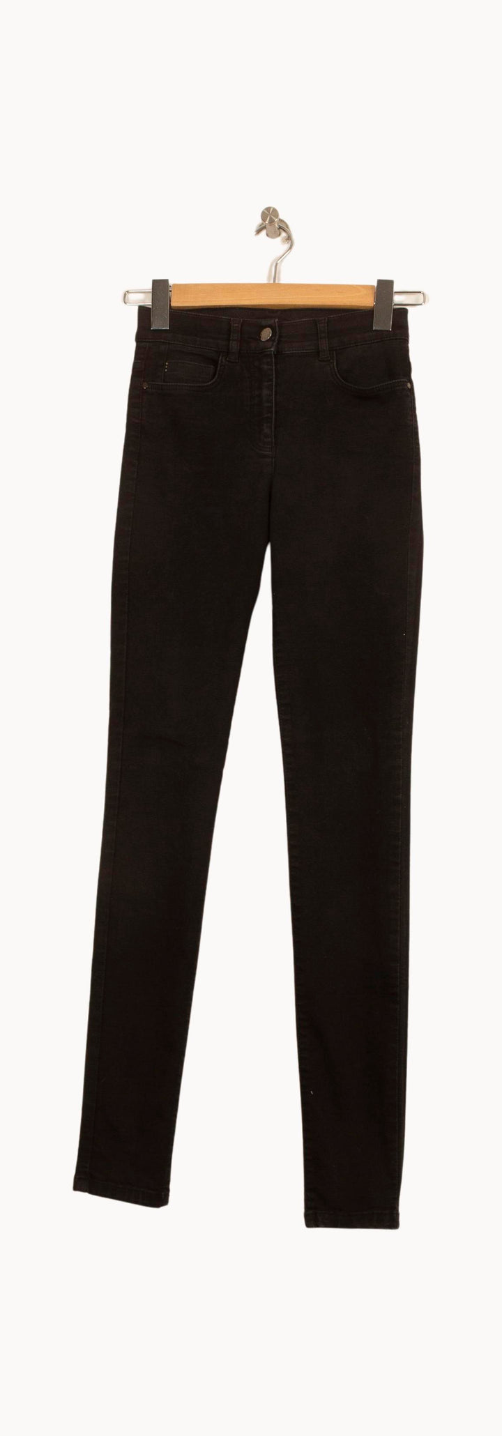 Jean Skinny Noir - Taille XS/34 de la marque Caroll | PARAD61584 - Vendu par Paradigme - Image 2