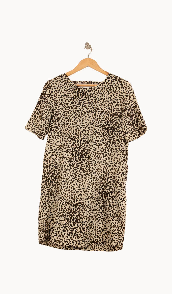Robe Courte Beige et Noire - Taille S/36 de la marque Suncoo | PARAD61591 - Vendu par Paradigme - Image 2