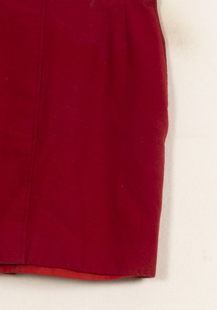 Jupe Droite Rouge - Taille L/40 de la marque Rodier | PARAD61593 - Vendu par Paradigme - Image 3