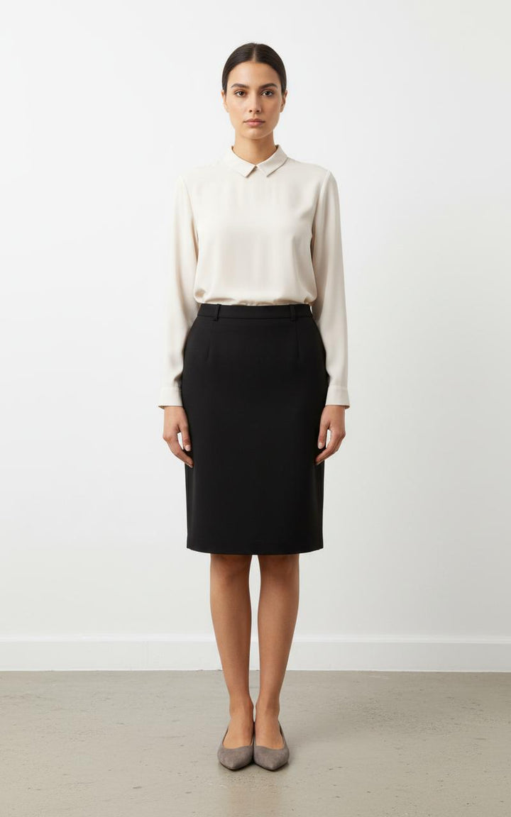 Jupe Droite Noire - Taille S/36