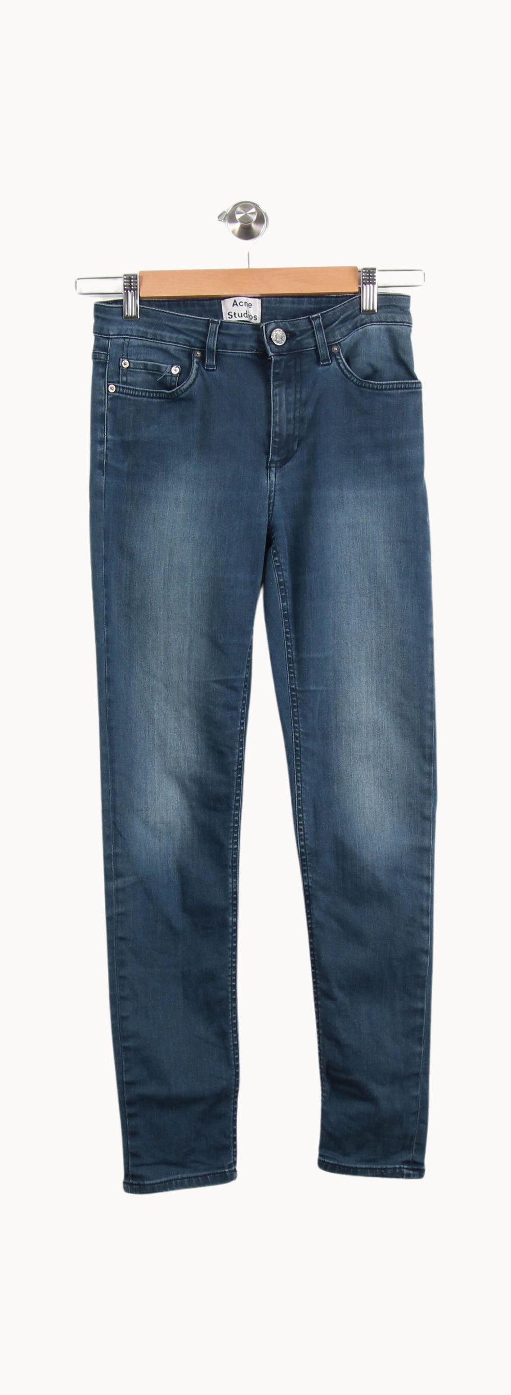 Jean Slim Bleu - Taille M/38 de la marque Acne Studios | PARAD61605 - Vendu par Paradigme - Image 2