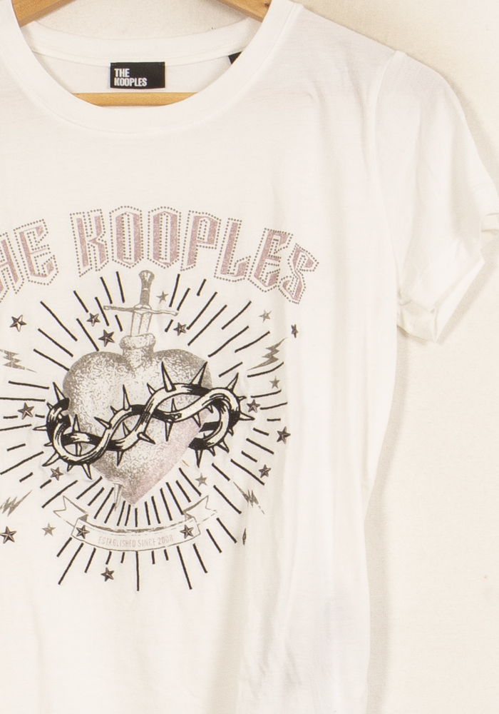 Tee-shirt Blanc - Taille S/36 de la marque The Kooples | PARAD61609 - Vendu par Paradigme - Image 3