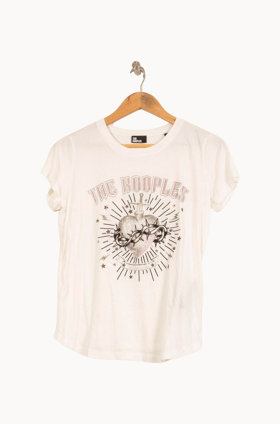 Tee-shirt Blanc - Taille S/36 de la marque The Kooples | PARAD61609 - Vendu par Paradigme - Image 2