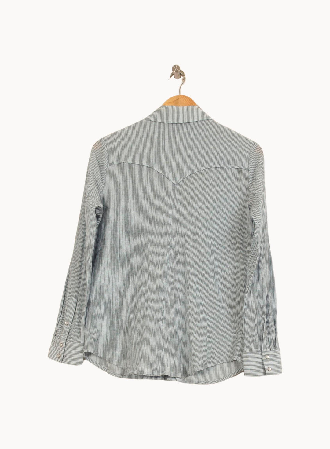 Chemise Rayée Bleue et Blanche - Taille S/36 de la marque Bérénice | PARAD61611 - Vendu par Paradigme - Image 4