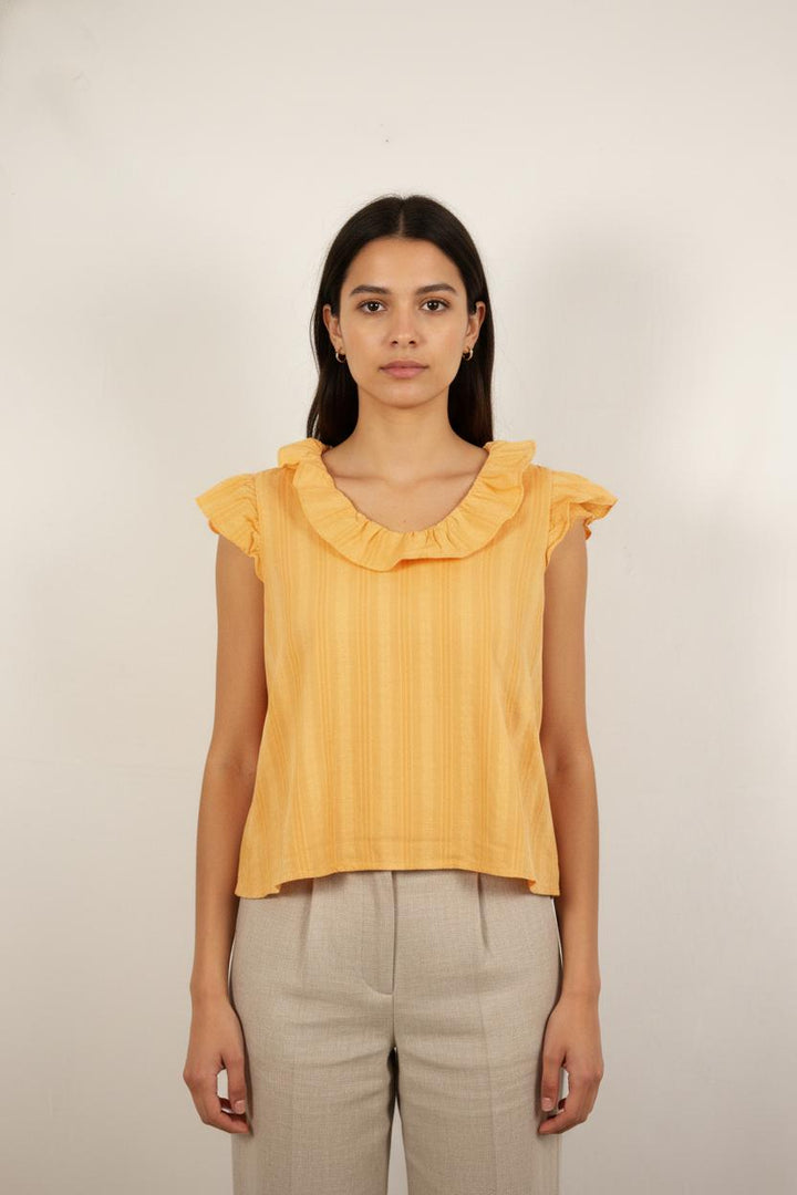 Blouse Orange - Taille S/36