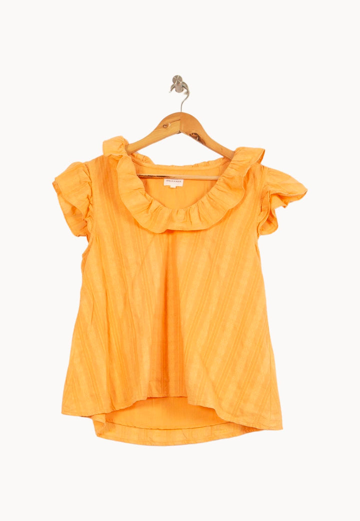 Blouse Orange - Taille S/36 de la marque Maison Stella & Suzie | PARAD61613 - Vendu par Paradigme - Image 2