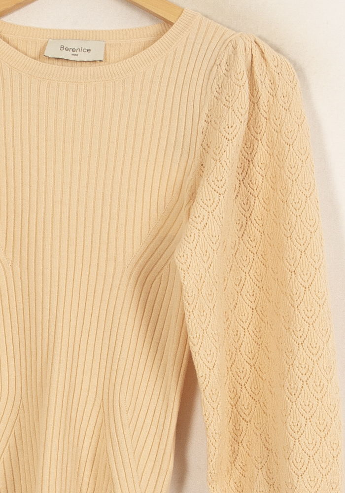 Pull Beige - Taille S/36 de la marque Bérénice | PARAD61618 - Vendu par Paradigme - Image 3