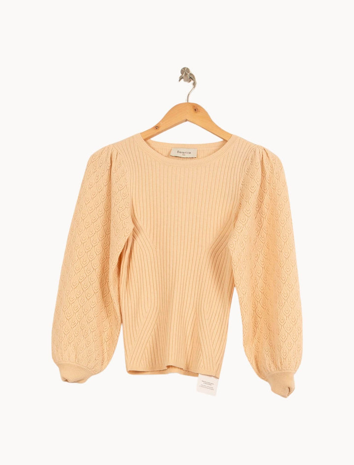 Pull Beige - Taille S/36 de la marque Bérénice | PARAD61618 - Vendu par Paradigme - Image 2