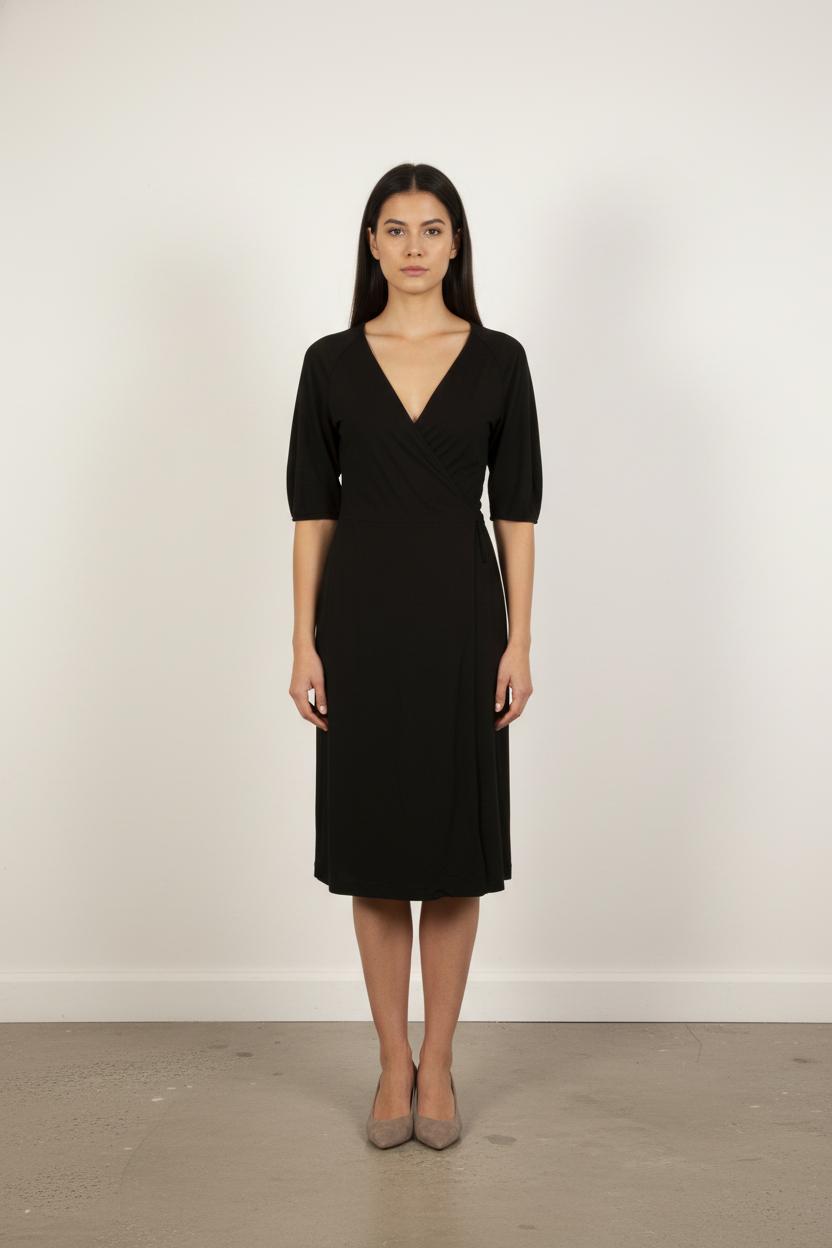 Robe Portefeuille Noire - Taille S/36
