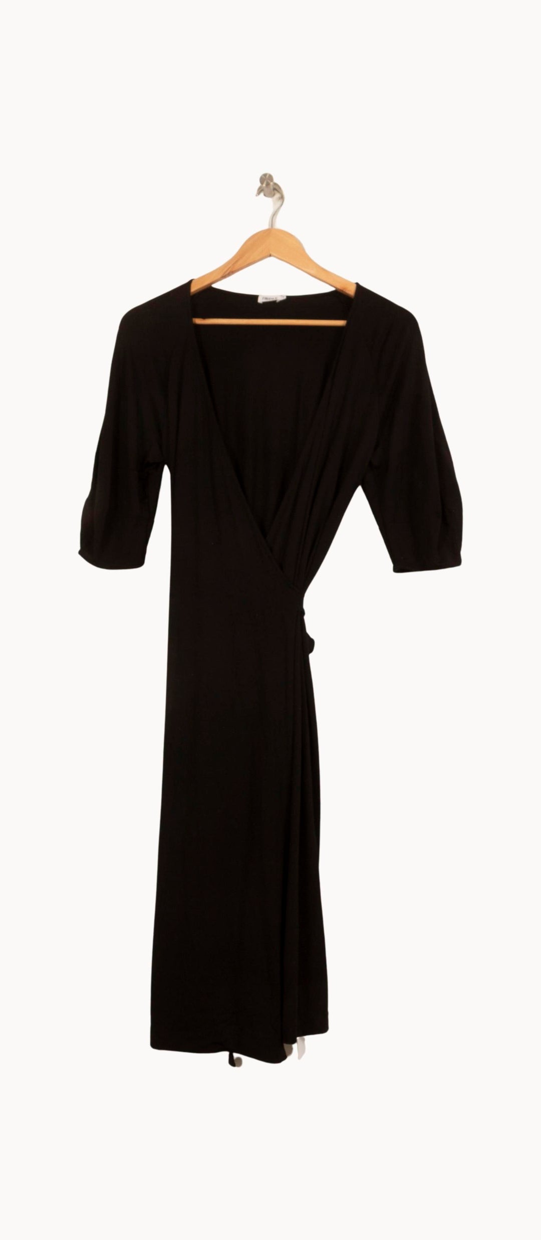 Robe Portefeuille Noire - Taille S/36 de la marque Filippa K | PARAD61625 - Vendu par Paradigme - Image 2