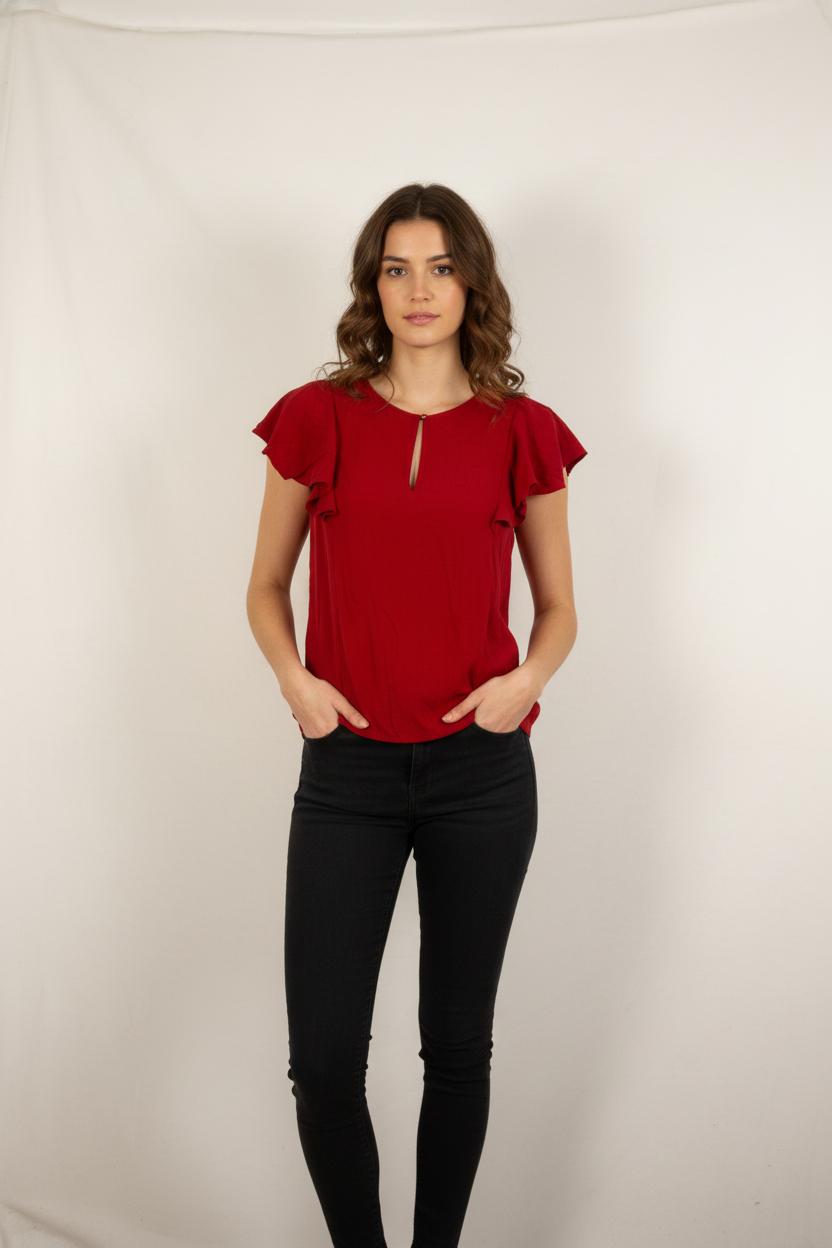 Blouse Bordeaux - Taille XS/34