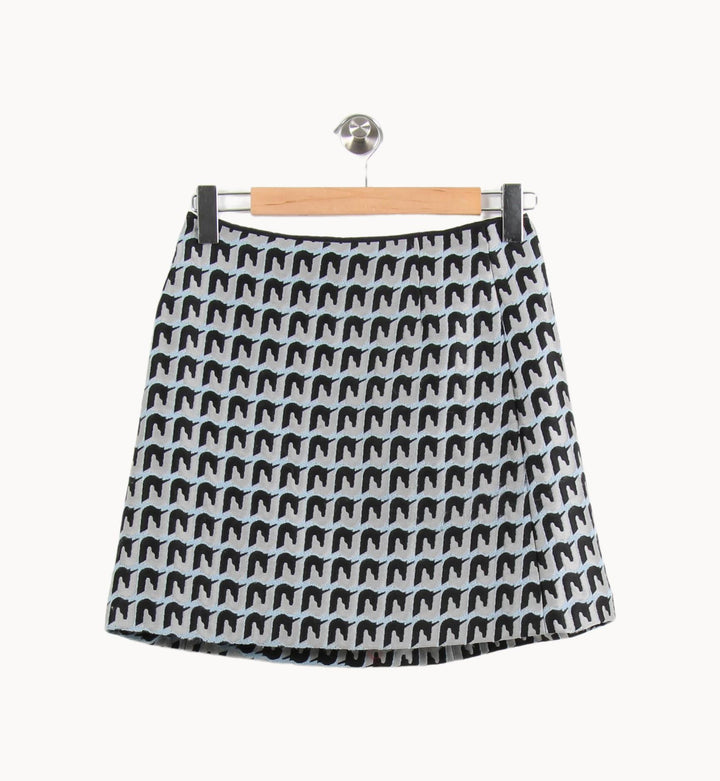 Jupe Courte Noire et Blanche - Taille M/38 de la marque Tara Jarmon | PARAD61634 - Vendu par Paradigme - Image 4