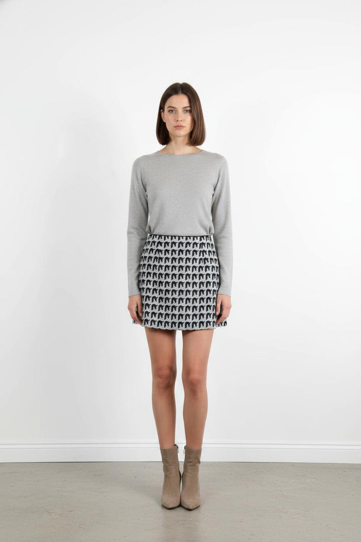 Jupe Courte Noire et Blanche - Taille M/38