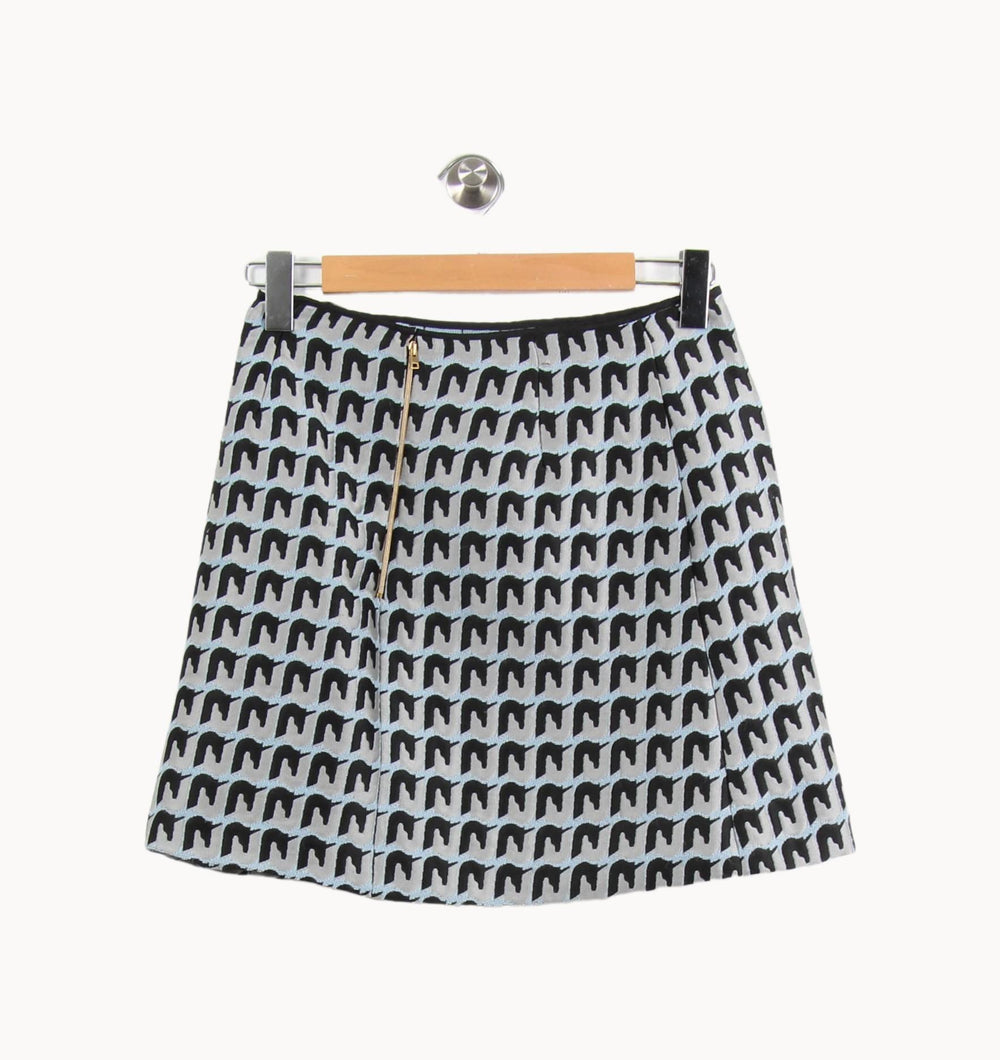 Jupe Courte Noire et Blanche - Taille M/38 de la marque Tara Jarmon | PARAD61634 - Vendu par Paradigme - Image 2