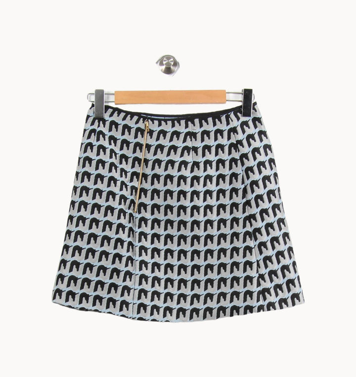 Jupe Courte Noire et Blanche - Taille M/38 de la marque Tara Jarmon | PARAD61634 - Vendu par Paradigme - Image 2
