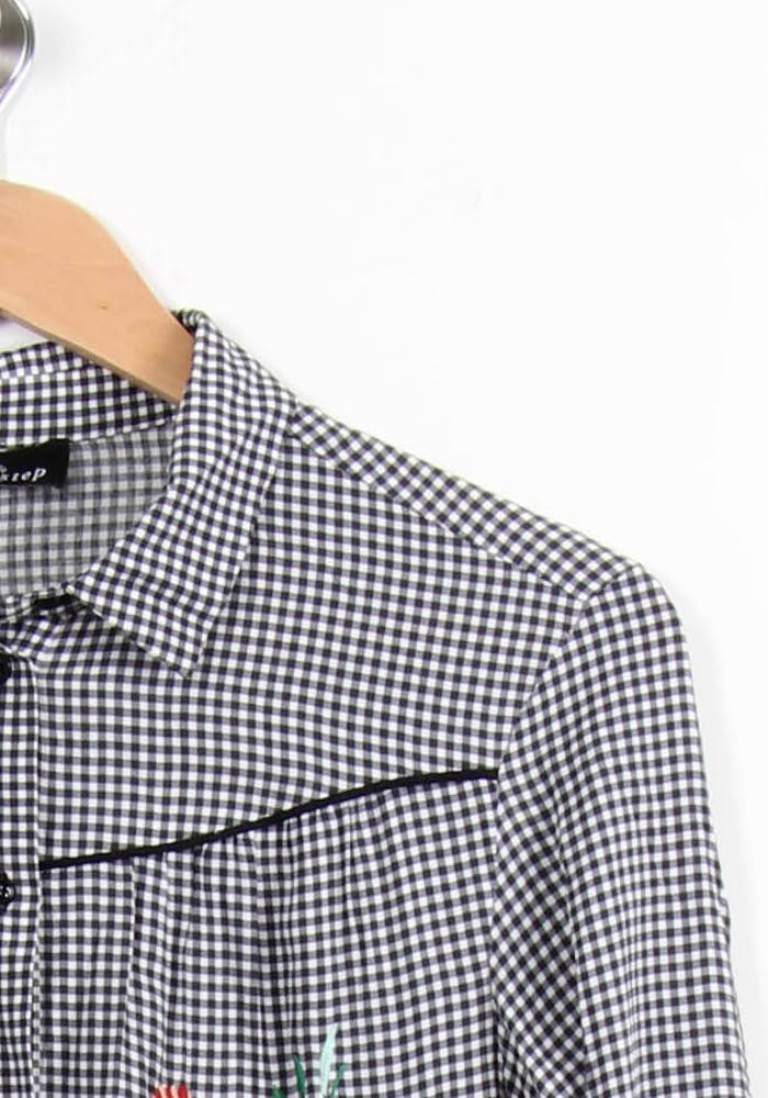 Robe Chemise Noire et Blanche - Taille S/36 de la marque One Step | PARAD61636 - Vendu par Paradigme - Image 3