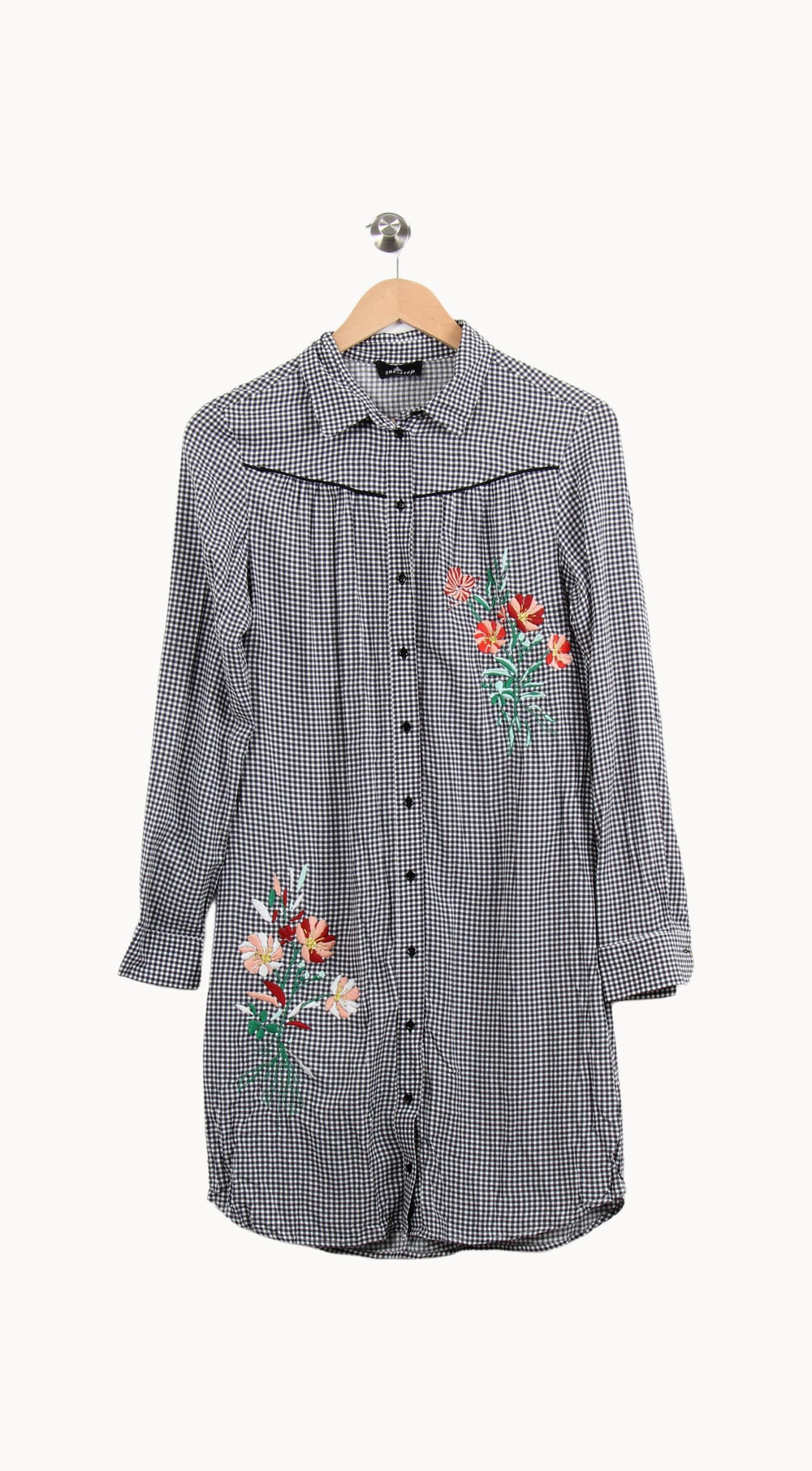 Robe Chemise Noire et Blanche - Taille S/36 de la marque One Step | PARAD61636 - Vendu par Paradigme - Image 2