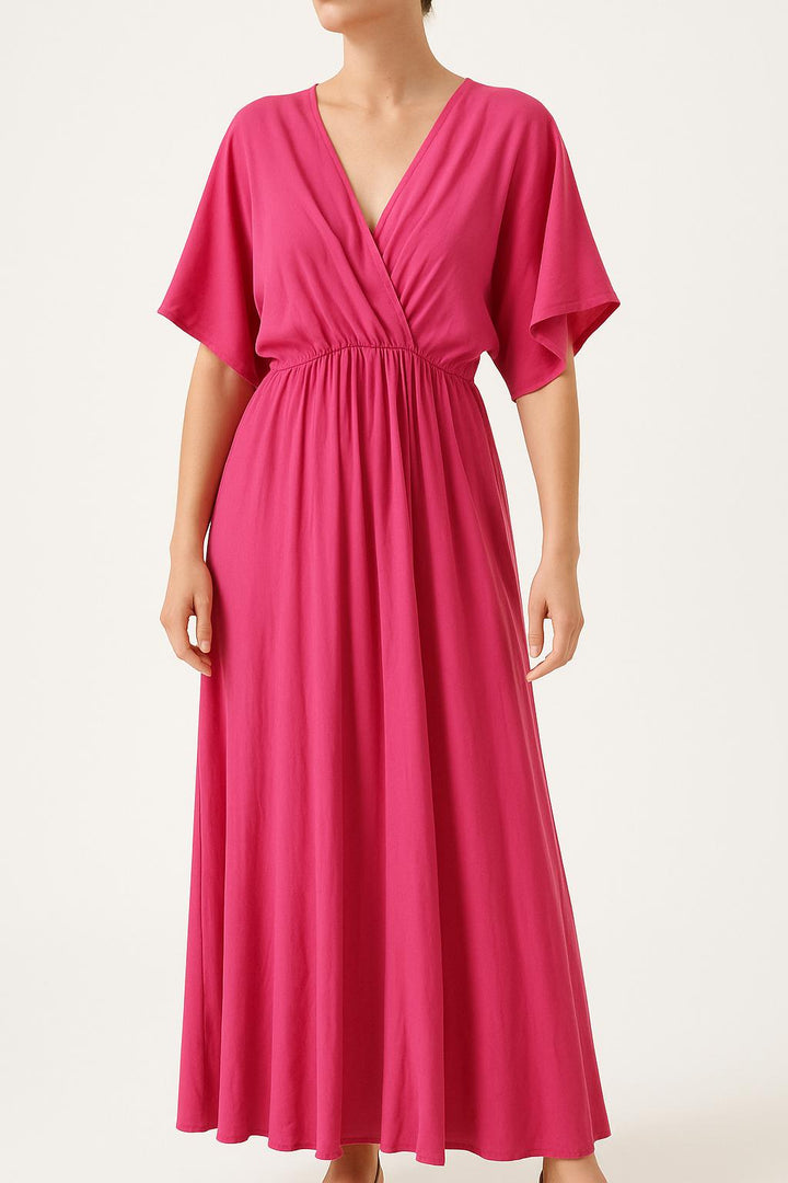 Robe Longue Rose - Taille M/38 de la marque Sud express | PARAD61637 - Vendu par Paradigme - Image 1