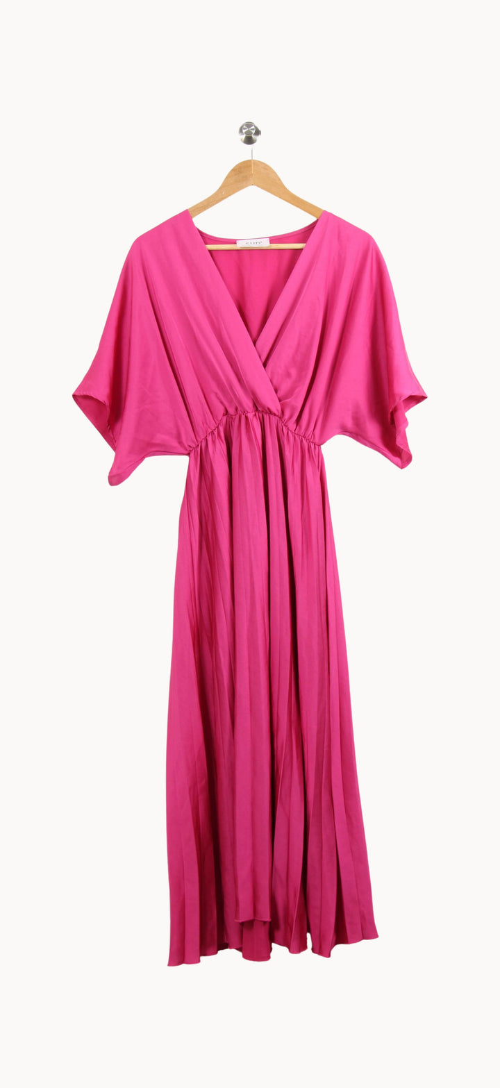 Robe Longue Rose - Taille M/38 de la marque Sud express | PARAD61637 - Vendu par Paradigme - Image 2