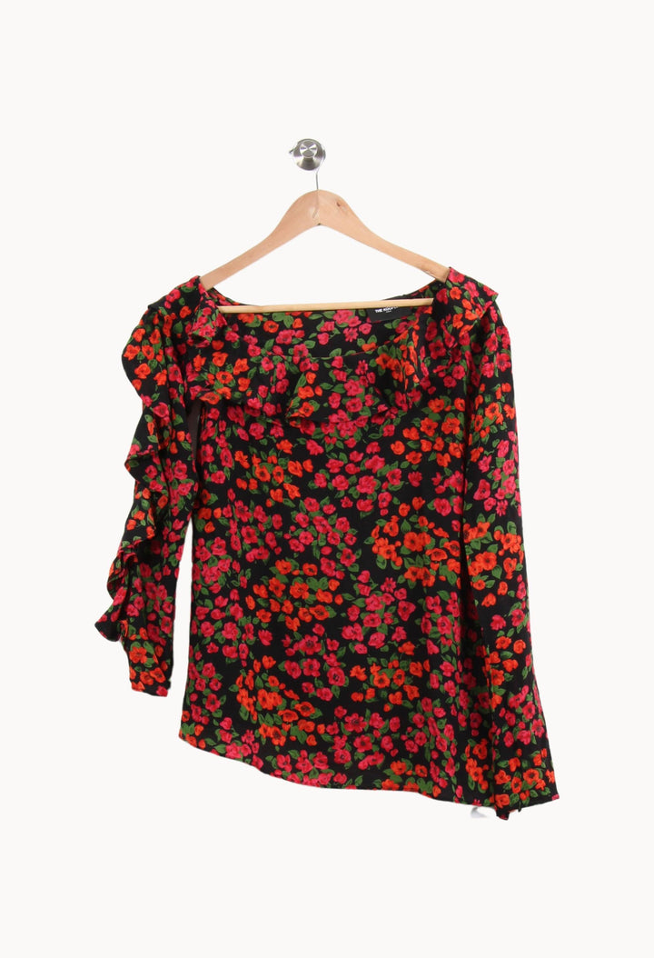 Blouse Noire et Fleurie - Taille M/38 de la marque The Kooples | PARAD61642 - Vendu par Paradigme - Image 2