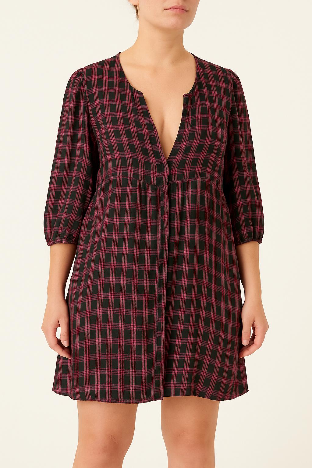 Robe Courte Noire et Rose - Taille XL/42 de la marque Ganni | PARAD61643 - Vendu par Paradigme - Image 1
