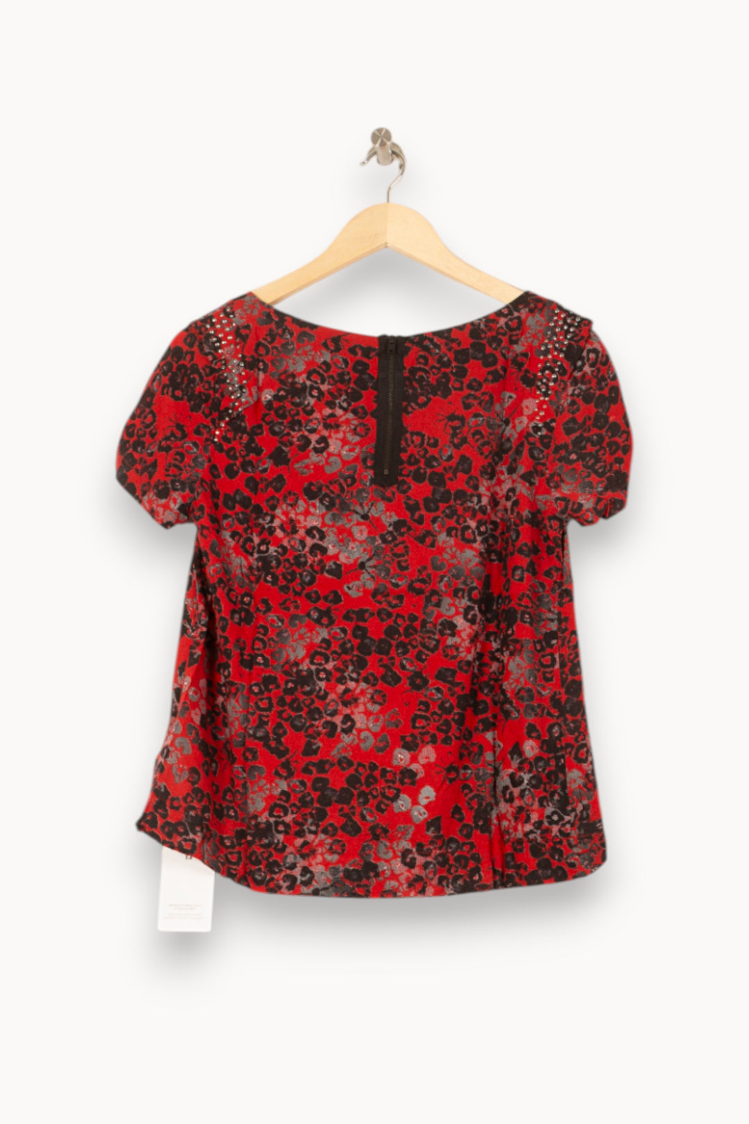 Blouse Rouge et Noire - Taille M/38 de la marque IKKS | PARAD61665 - Vendu par Paradigme - Image 4