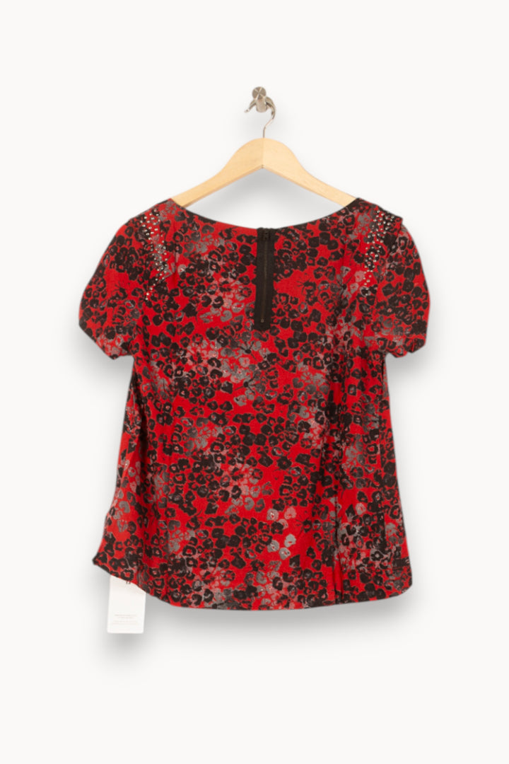 Blouse Rouge et Noire - Taille M/38 de la marque IKKS | PARAD61665 - Vendu par Paradigme - Image 4