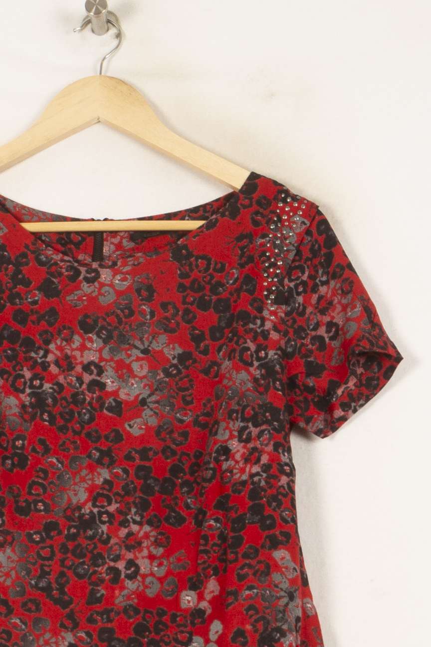 Blouse Rouge et Noire - Taille M/38 de la marque IKKS | PARAD61665 - Vendu par Paradigme - Image 3