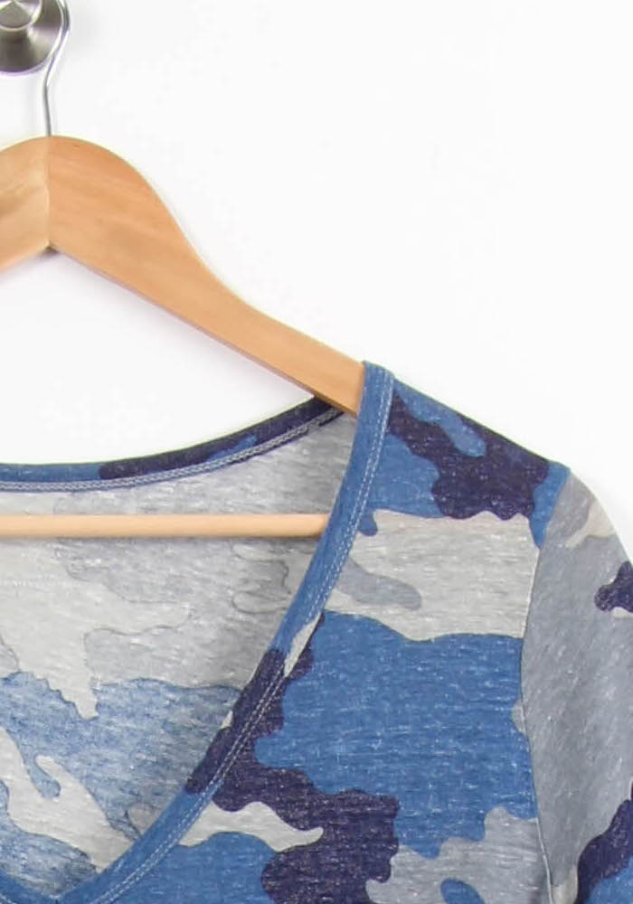 Tee-shirt Bleu et Gris - Taille S/36 de la marque Majestic Filatures | PARAD61667 - Vendu par Paradigme - Image 3