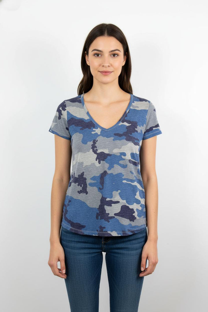 Tee-shirt Bleu et Gris - Taille S/36