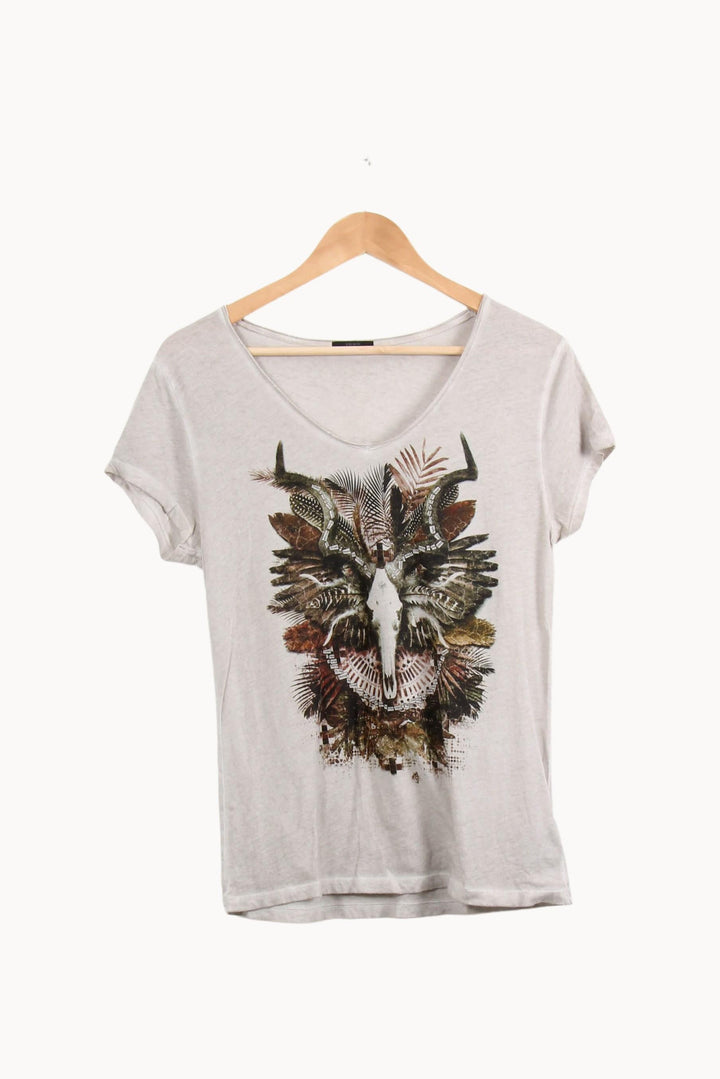 Tee-shirt Beige - Taille M/38 de la marque IKKS | PARAD61671 - Vendu par Paradigme - Image 2