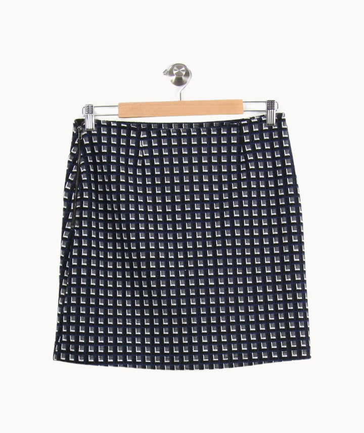 Jupe Droite Bleu et Blanc - Taille S/36 de la marque La Fée Maraboutée | PARAD61678 - Vendu par Paradigme - Image 4