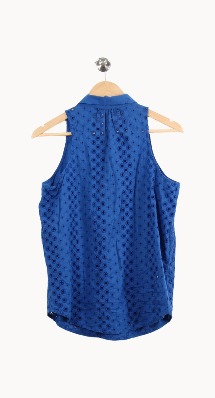 Blouse Sans Manches Bleue - Taille L/40 de la marque Comptoir des Cotonniers | PARAD61682 - Vendu par Paradigme - Image 4
