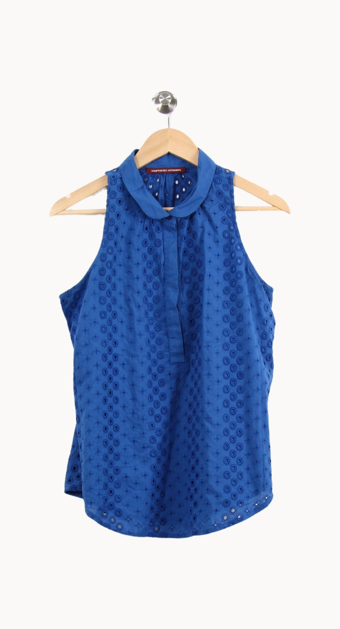 Blouse Sans Manches Bleue - Taille L/40 de la marque Comptoir des Cotonniers | PARAD61682 - Vendu par Paradigme - Image 2