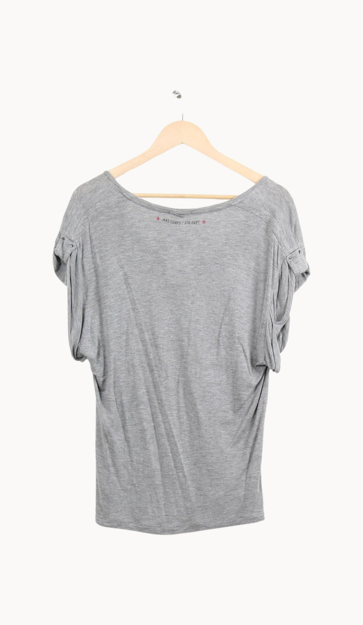 Tee-shirt Gris - Taille S/36 de la marque IKKS | PARAD61694 - Vendu par Paradigme - Image 4