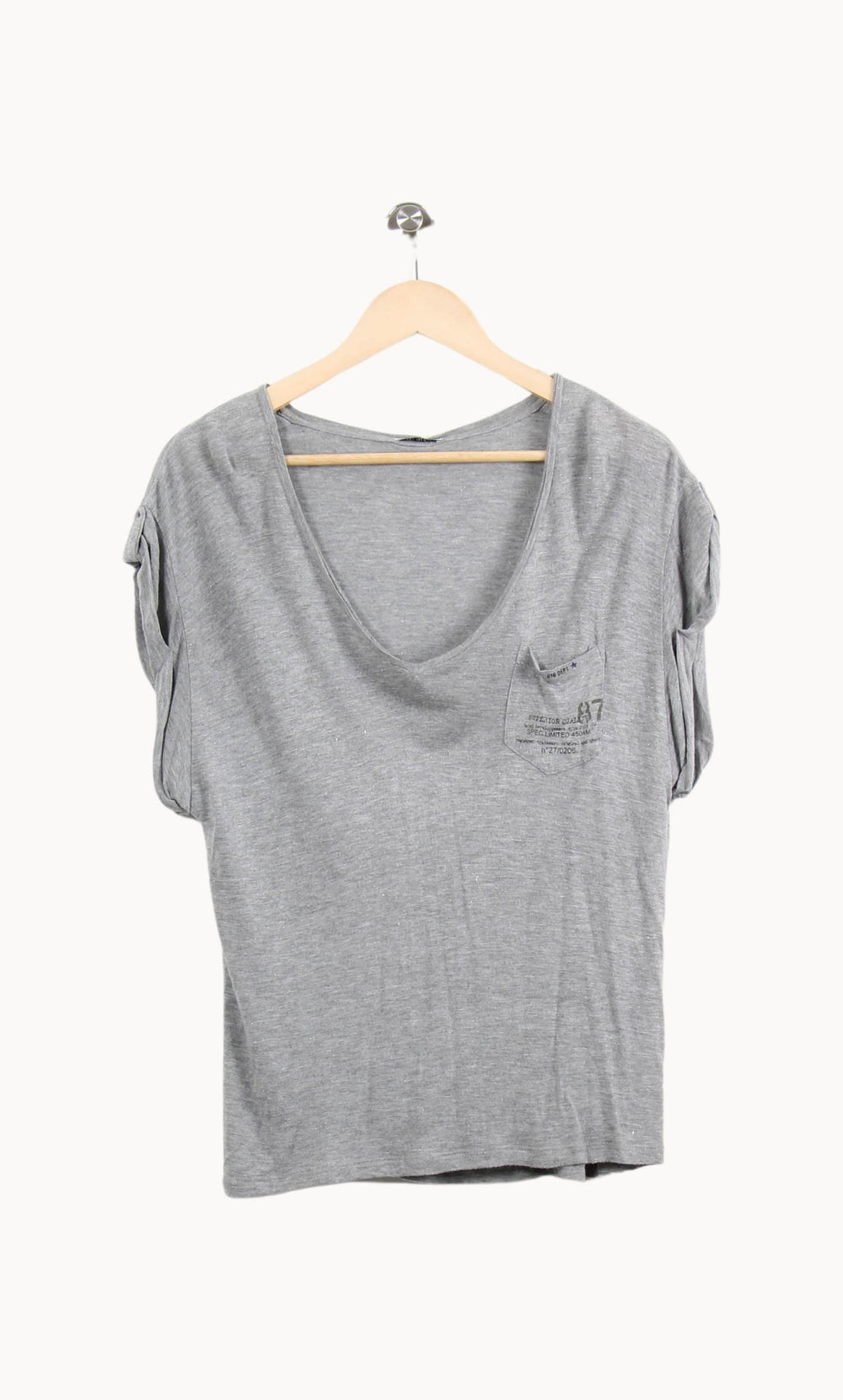 Tee-shirt Gris - Taille S/36 de la marque IKKS | PARAD61694 - Vendu par Paradigme - Image 2