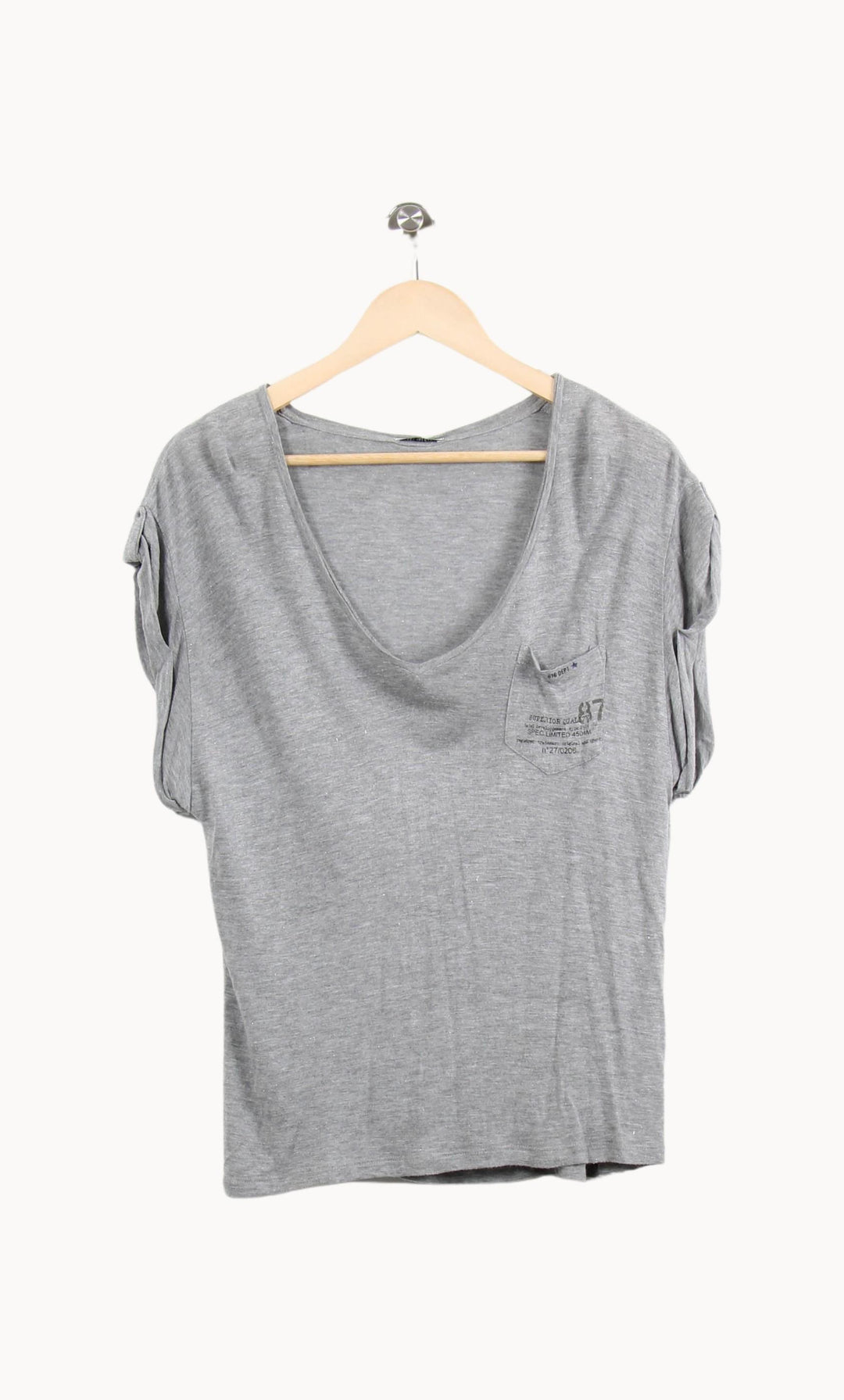 Tee-shirt Gris - Taille S/36 de la marque IKKS | PARAD61694 - Vendu par Paradigme - Image 2