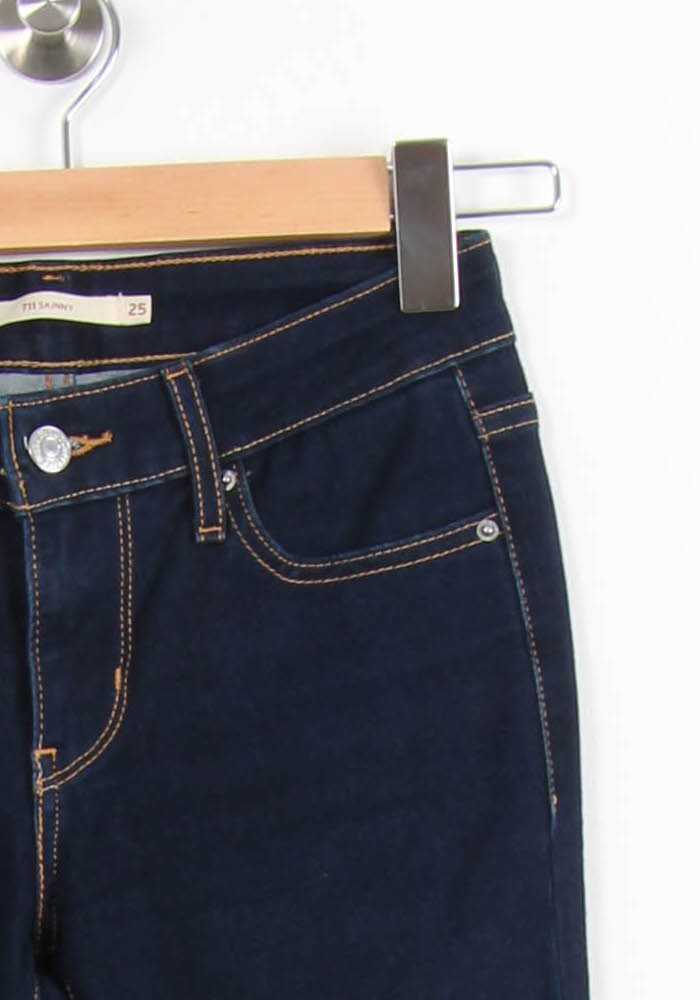 Jean Skinny Bleu - Taille XS/34 de la marque Levi's | PARAD61698 - Vendu par Paradigme - Image 3