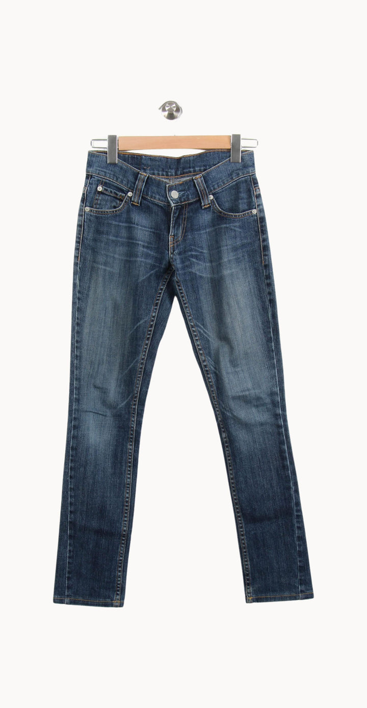 Jean Droit Bleu - Taille S/36 de la marque Levi's | PARAD61699 - Vendu par Paradigme - Image 2