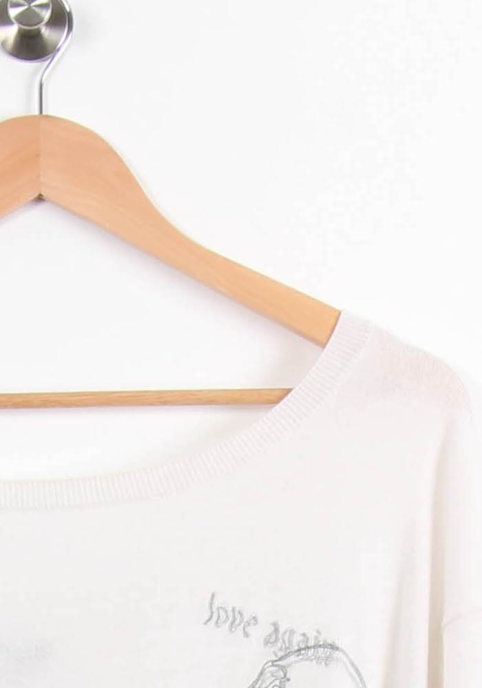 Pull Blanc - Taille S/36 de la marque IKKS | PARAD61701 - Vendu par Paradigme - Image 3