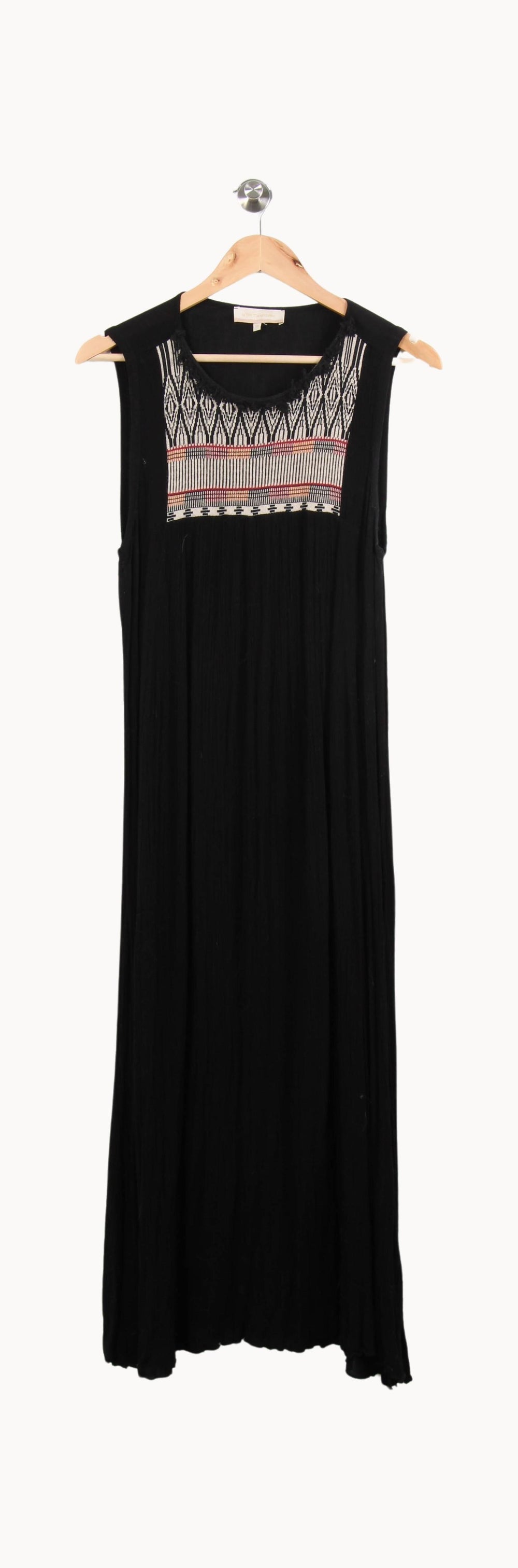 Robe Longue Noire - Taille M/38 de la marque La Fée Maraboutée | PARAD61711 - Vendu par Paradigme - Image 2