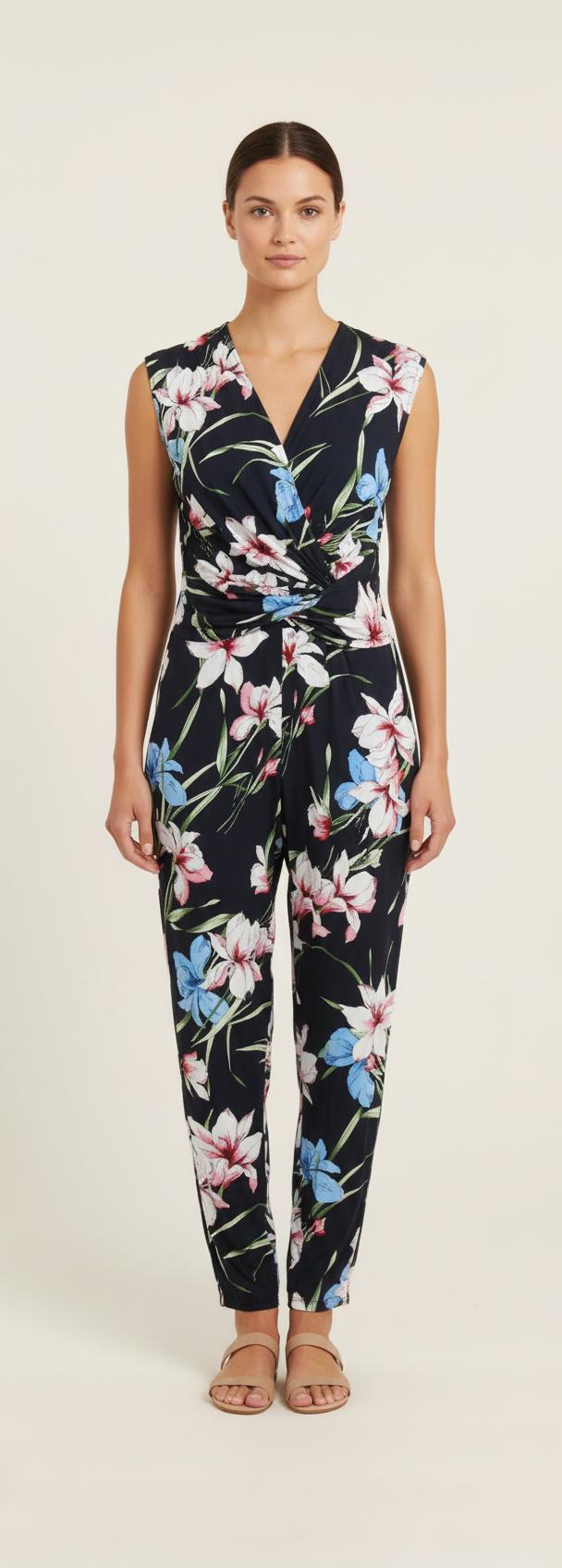 Combinaison Fleurie Multicolore - Taille XXL/44 de la marque La Fée Maraboutée | PARAD61713 - Vendu par Paradigme - Image 1