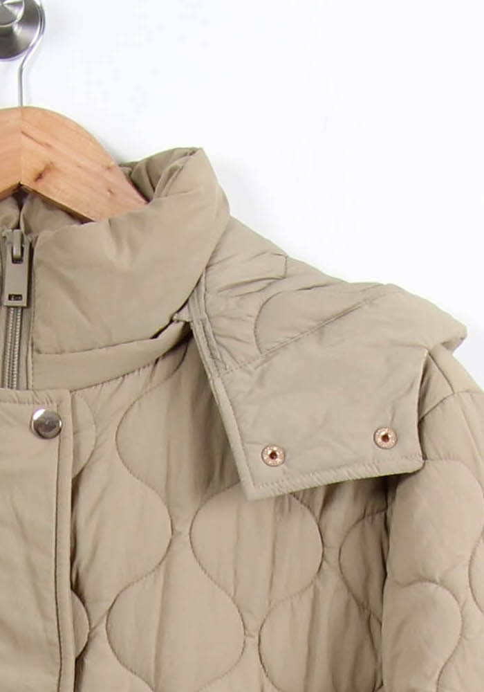Manteau Matelassé Beige - Taille L/40 de la marque ZAPA | PARAD61719 - Vendu par Paradigme - Image 3