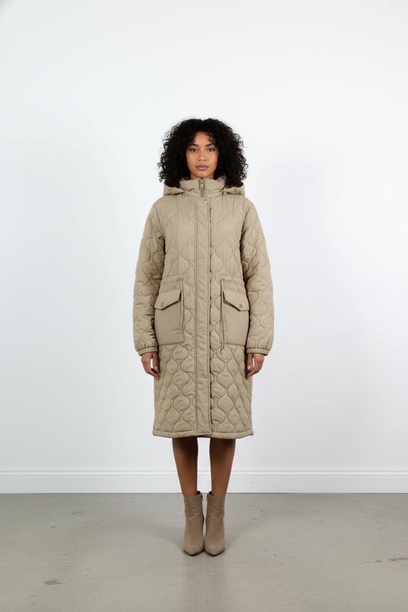 Manteau Matelassé Beige - Taille L/40
