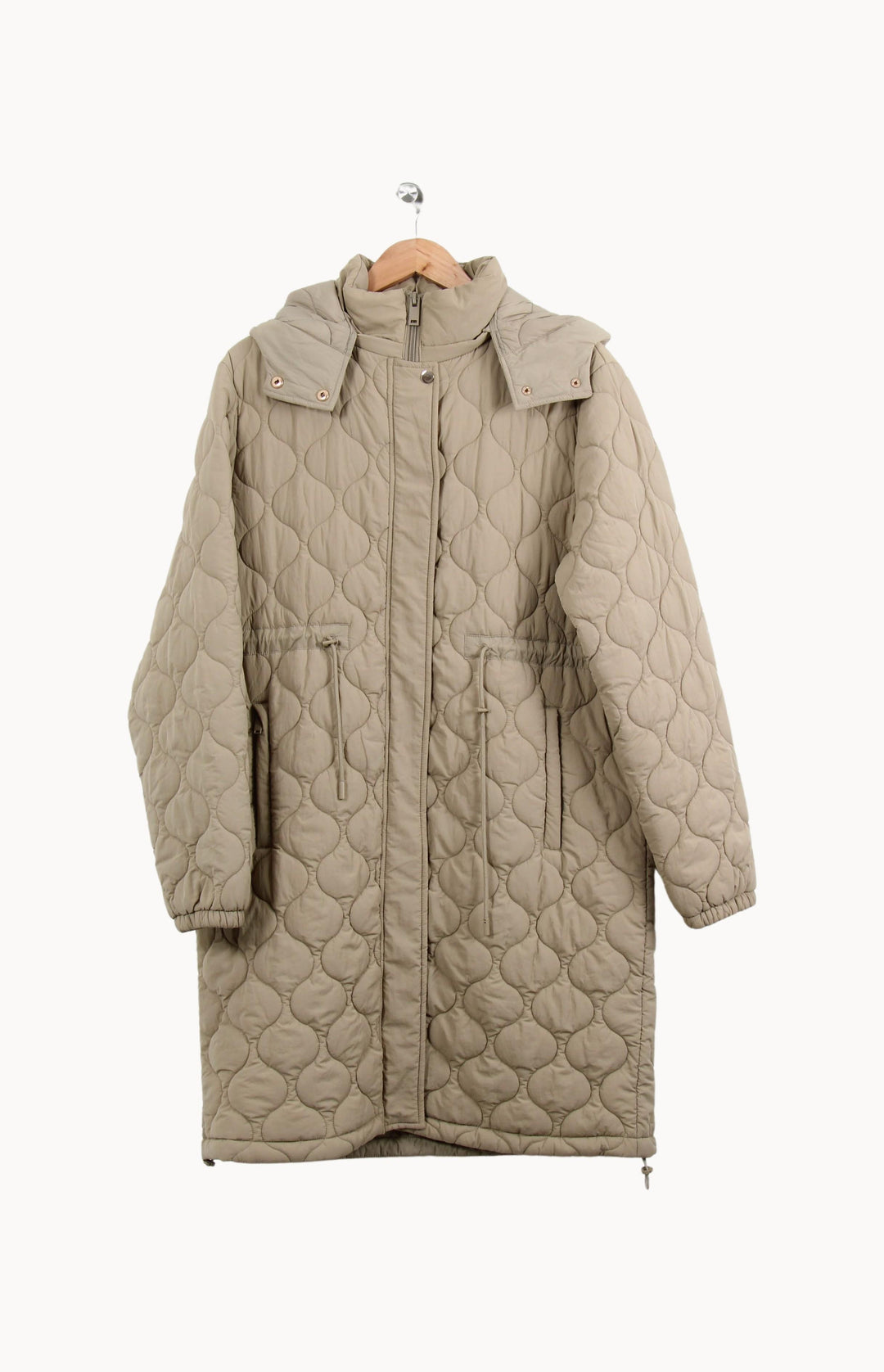 Manteau Matelassé Beige - Taille L/40 de la marque ZAPA | PARAD61719 - Vendu par Paradigme - Image 2