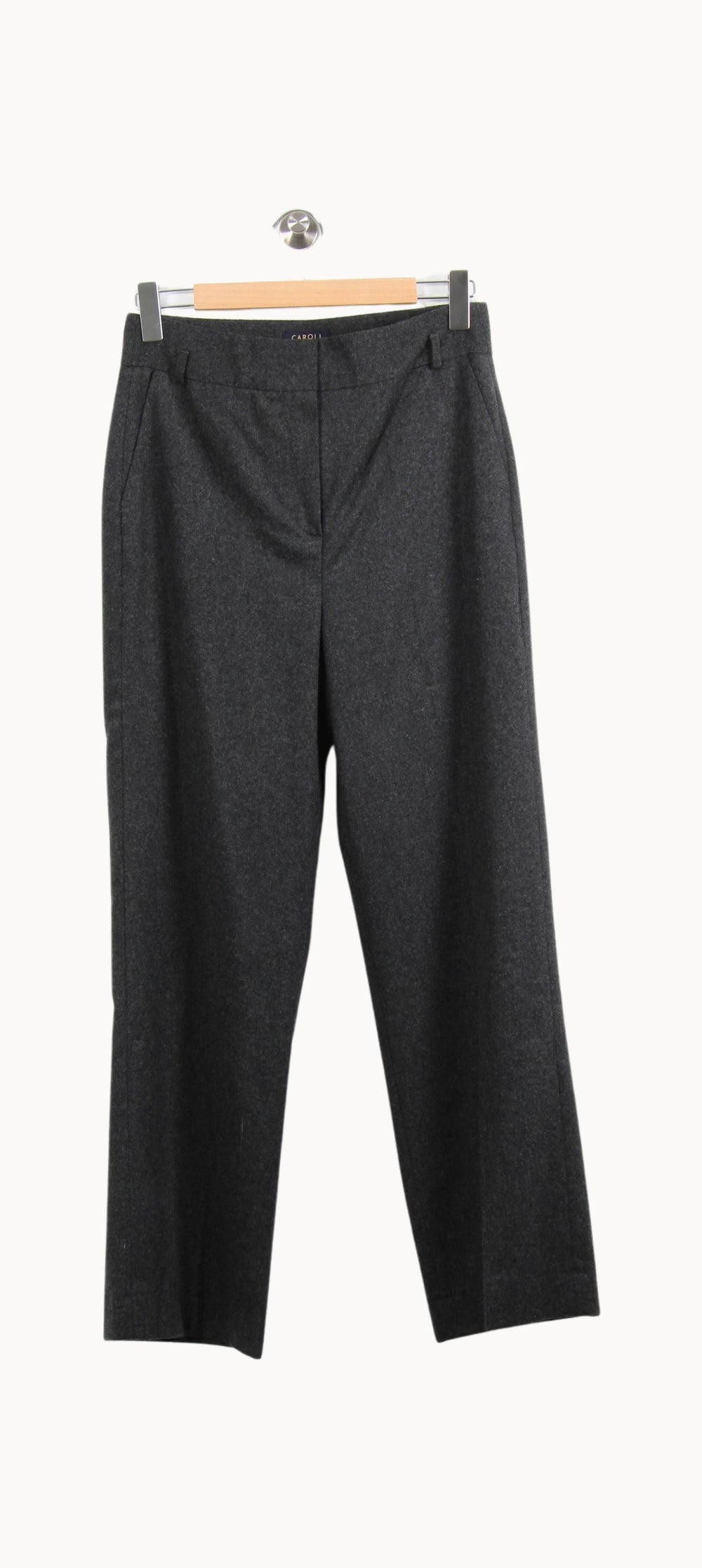 Pantalon Gris - Taille L/40 de la marque Caroll | PARAD61734 - Vendu par Paradigme - Image 2