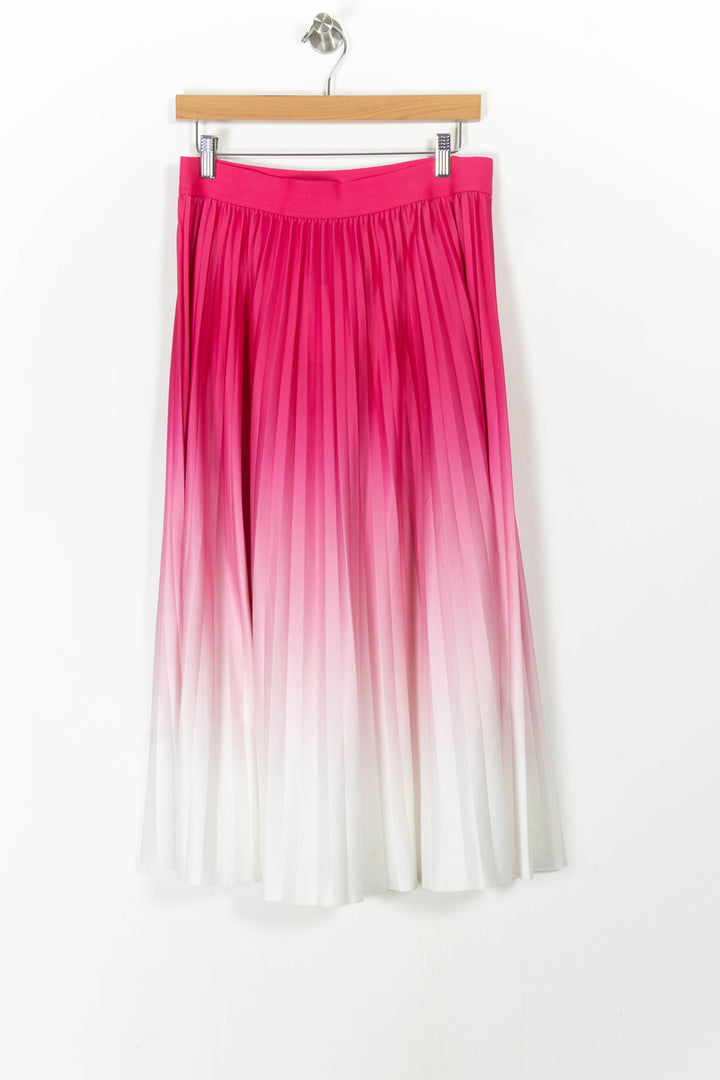 Jupe Longue Plissée Rose et Blanche - Taille XL/42 de la marque Maison 123 | PARAD61752 - Vendu par Paradigme - Image 2